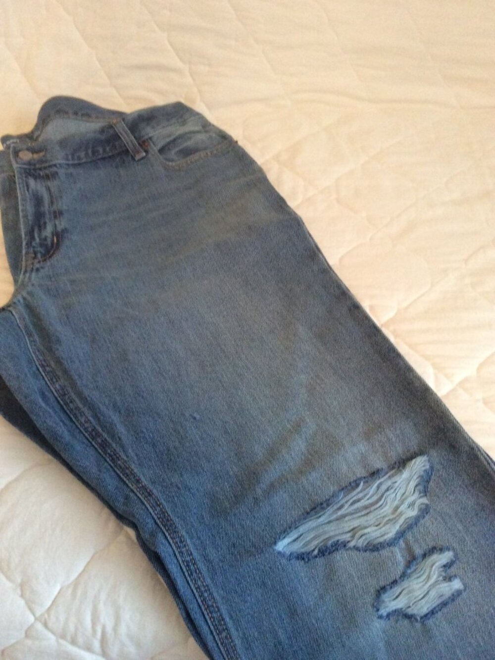NWT Plus Size 20 Old Navy Distressed Low Rise Bootcut Denim